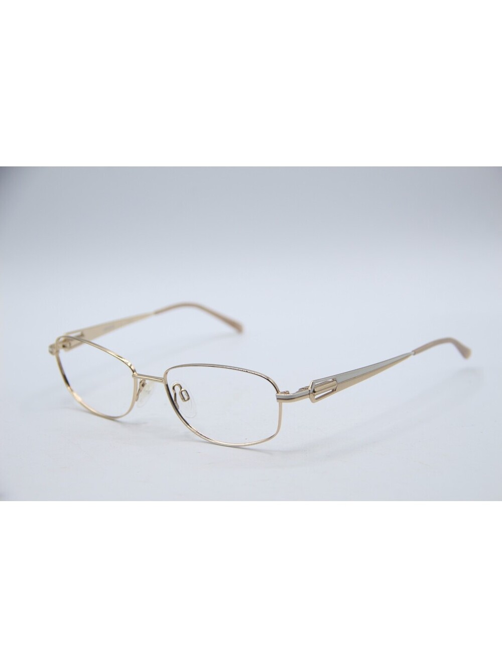 Aristar Charmant Ch 16365 Color-553 White Gold Authentic Eyeglasses 54-16-135